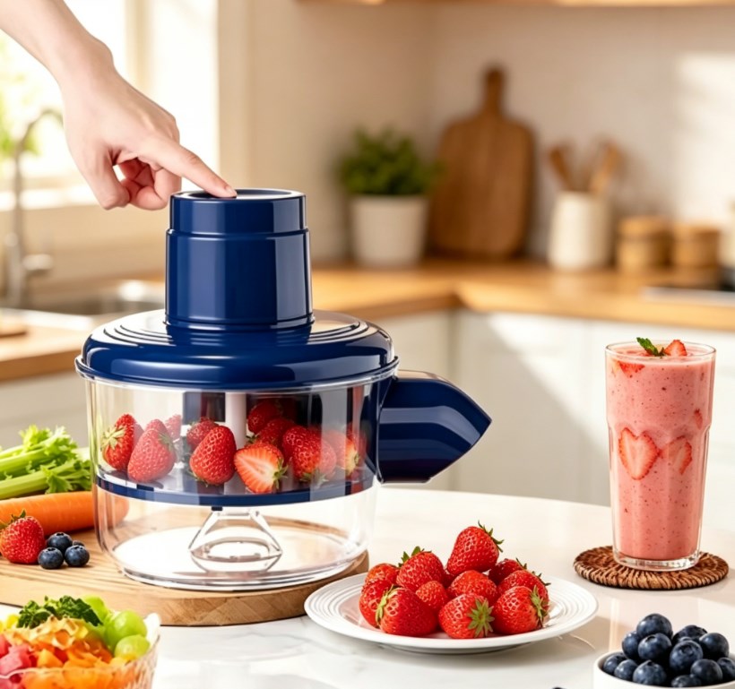 Electric Rapid Fruit & Vegetable Peeler - Cordless Automatic Peeling Machine for Grapes, Cherry Tomatoes & Garlic
