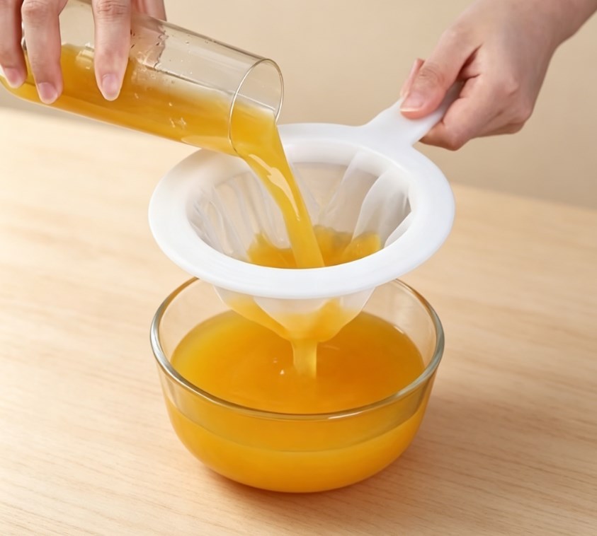 Fine Mesh Kitchen Sieve & Hanging Strainer – 100 Mesh Food-Grade Filter for Wine, Tea, Soy Milk & Flour – Multi-Purpose Sifter Tool